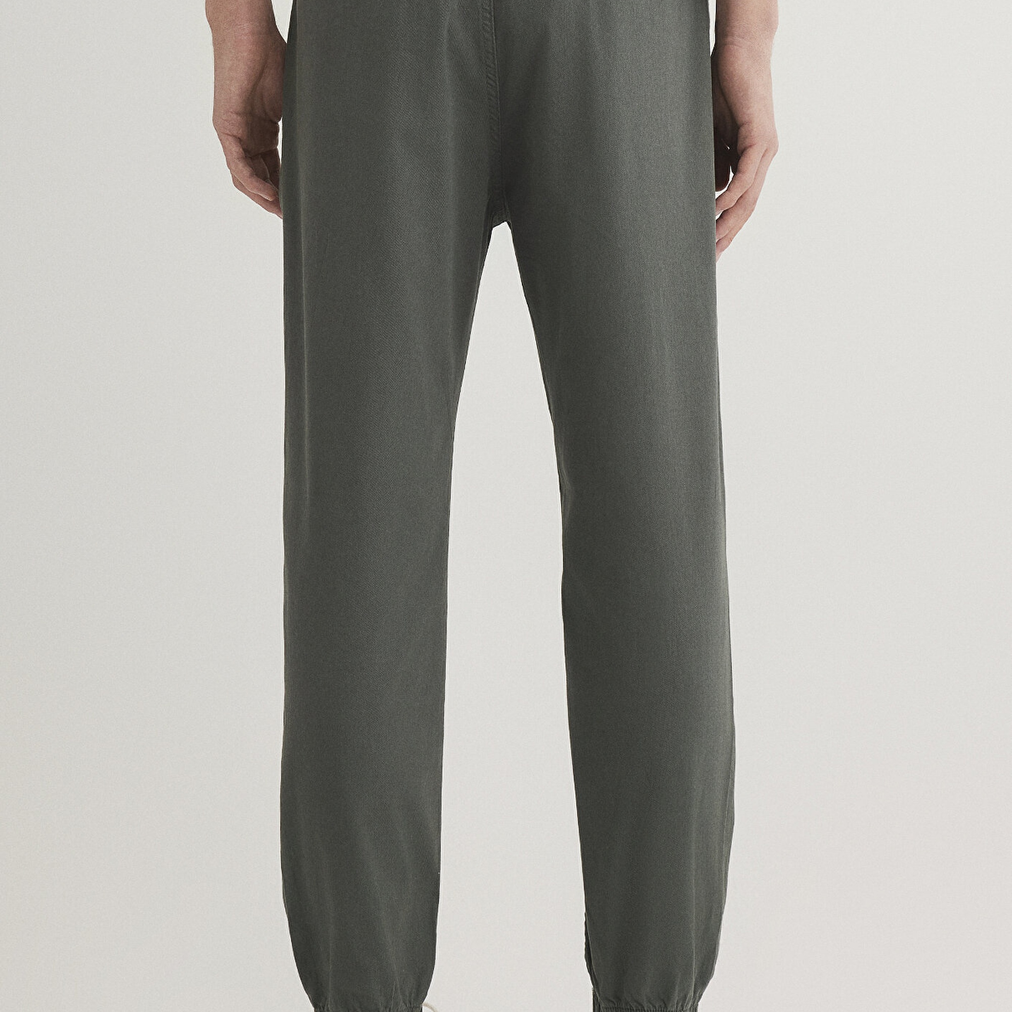 Mavi Beli Lastikli Koyu Yeşil Pantolon 000169-71598