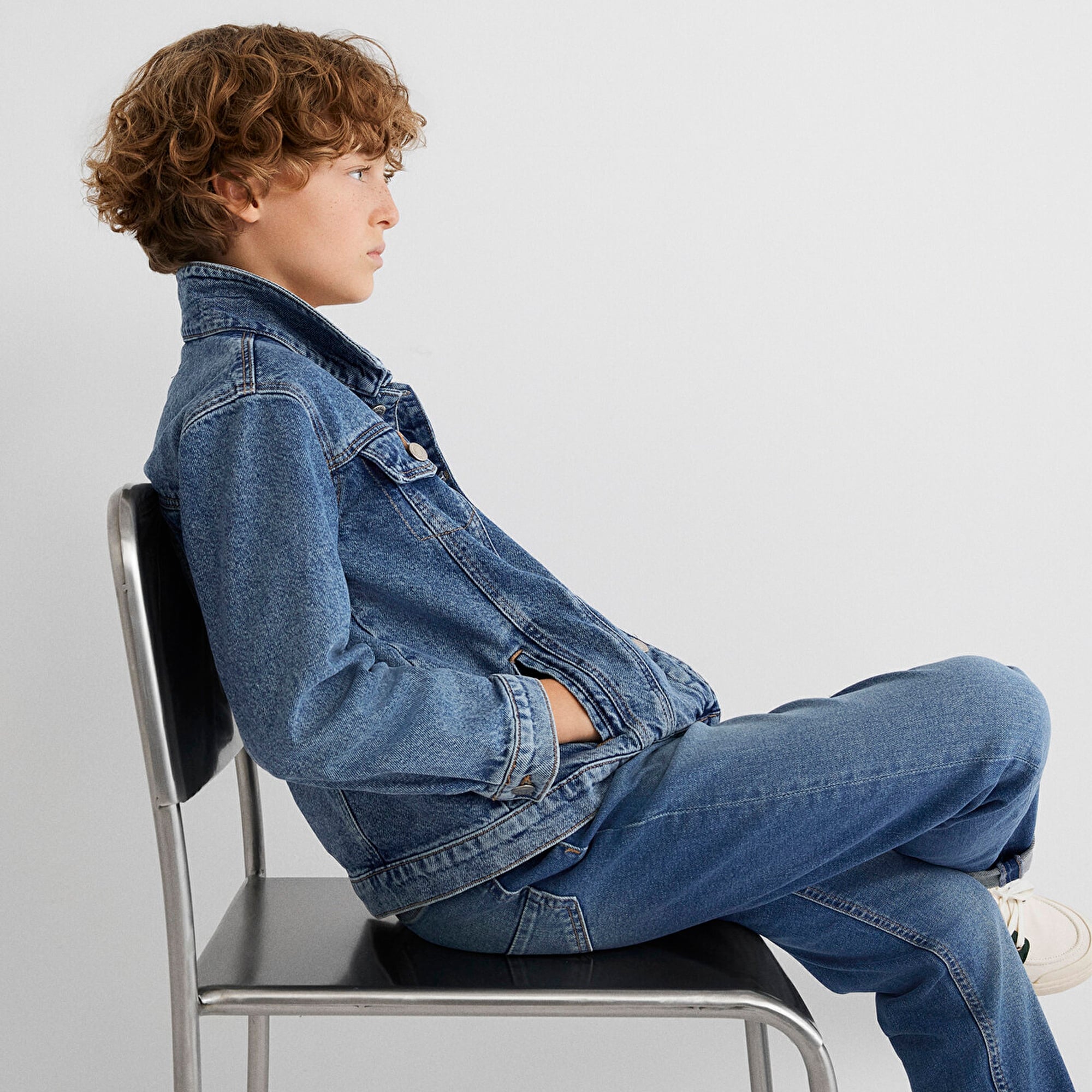 Mavi Ken 90lar Koyu Mavi Jean Ceket 6110001-86708