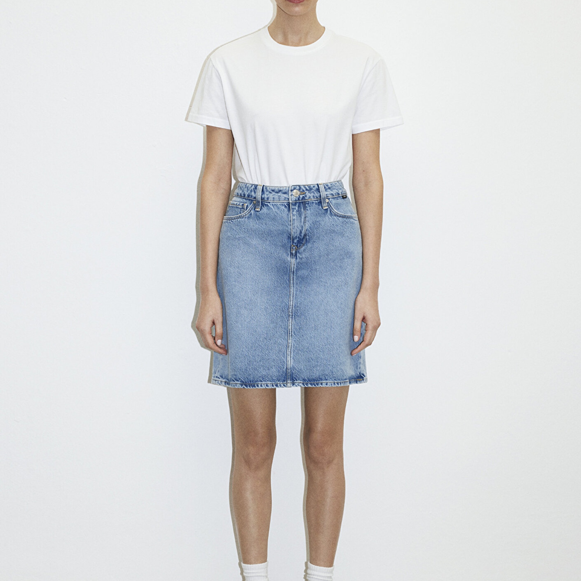 Mavi Valerie Casual Açık Mavi Jean Etek 1319886784