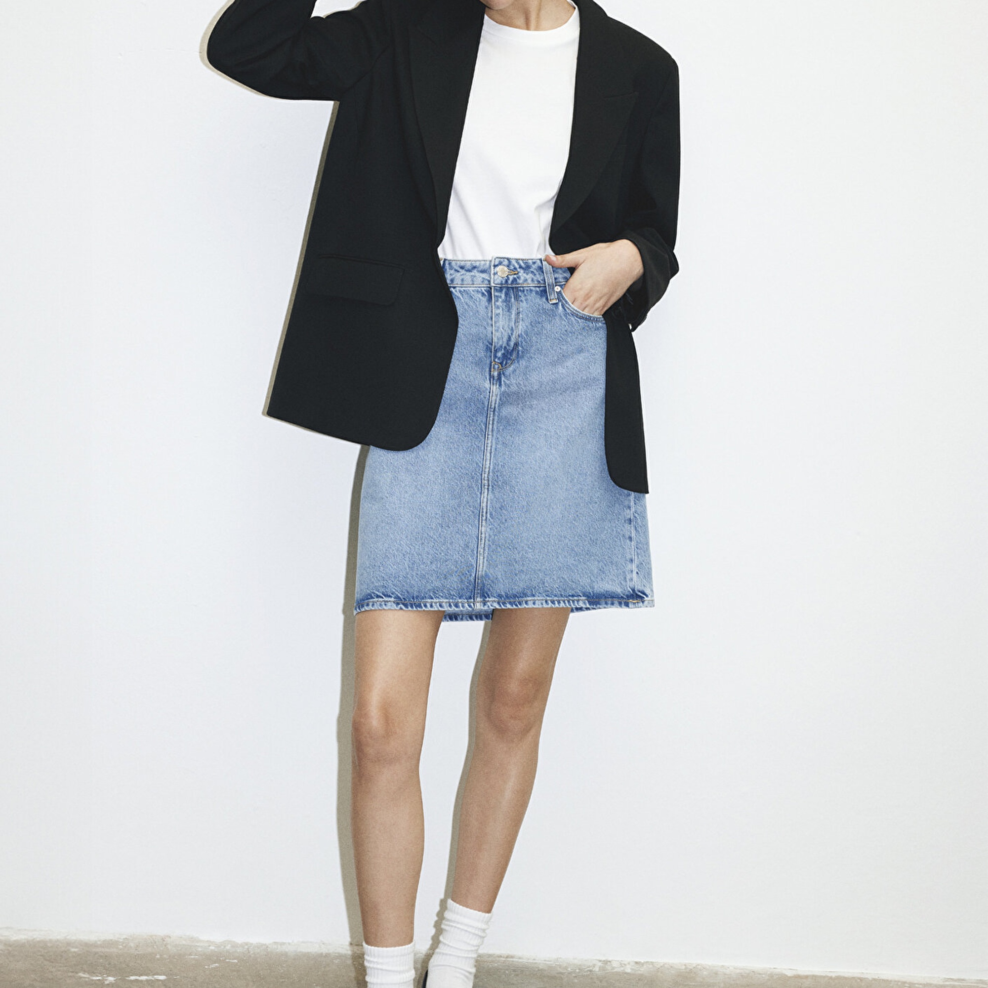 Mavi Valerie Casual Açık Mavi Jean Etek 1319886784