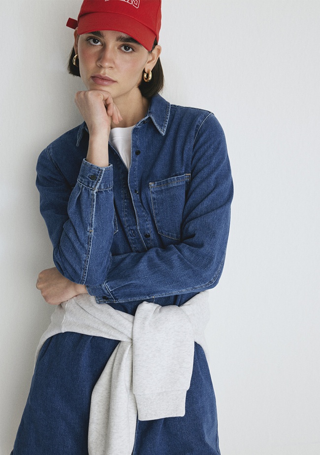  Mavi Liz Casual Koyu Mavi  Jean Elbise 130656-86430