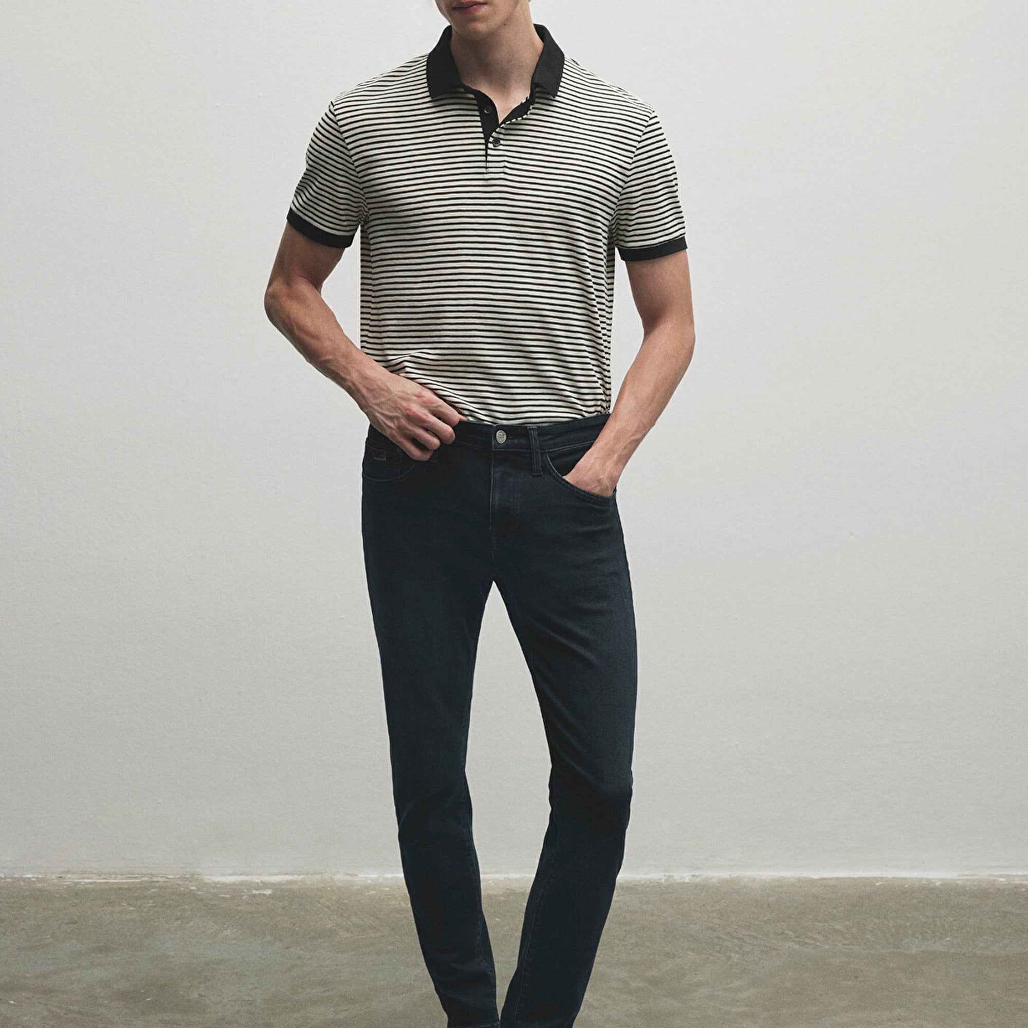 Mavi James Lux Black Puslu Koyu Mavi Jean Pantolon 0042486543