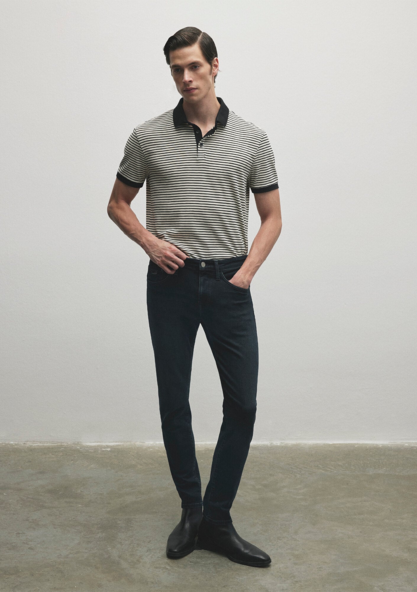  Mavi James Lux Black Puslu Koyu Mavi Jean Pantolon 0042486543