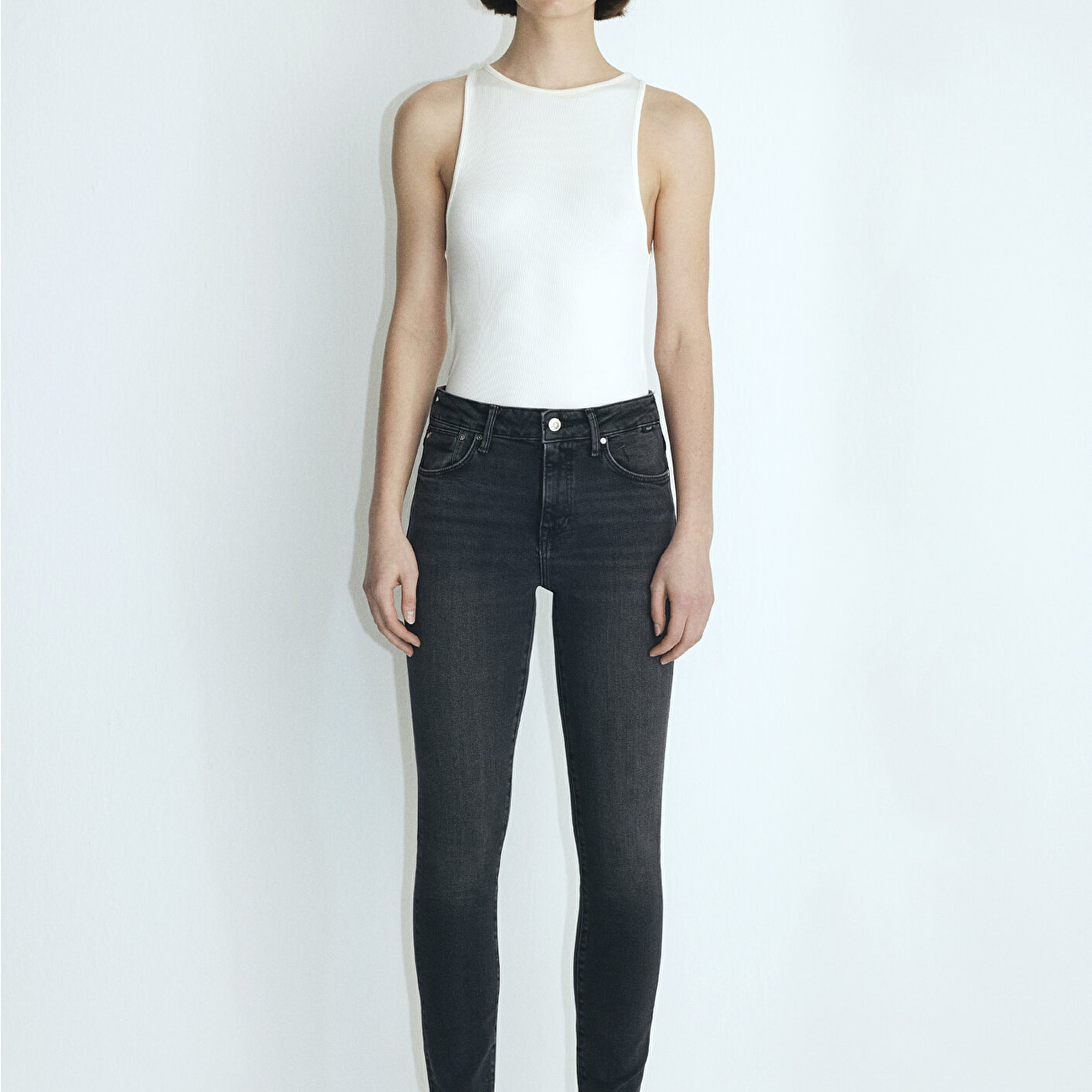 Mavi Tess M Girly Koyu Gri Jean Pantolon 100328-86444