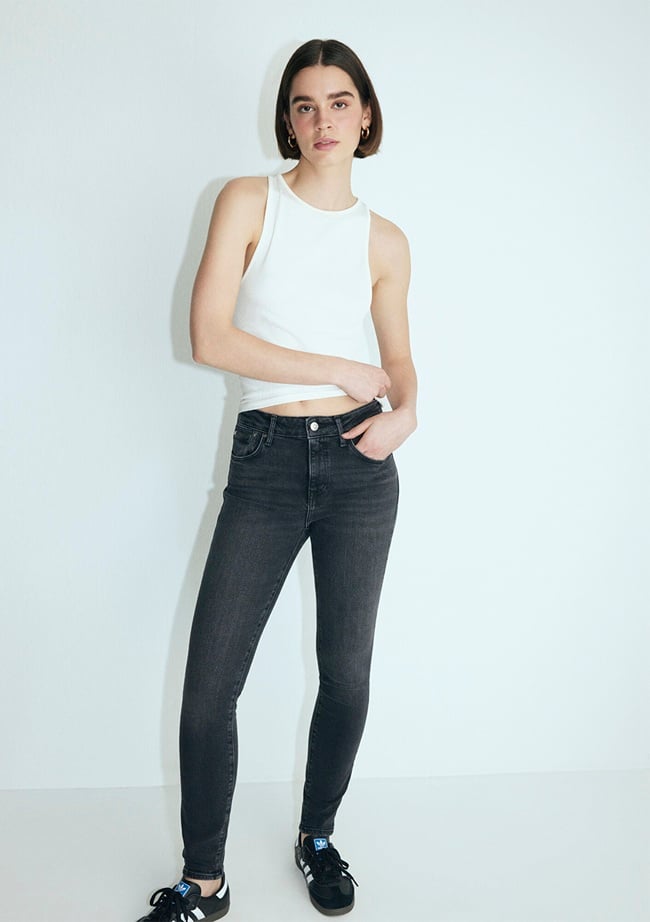  Mavi Tess M Girly Koyu Gri Jean Pantolon 100328-86444