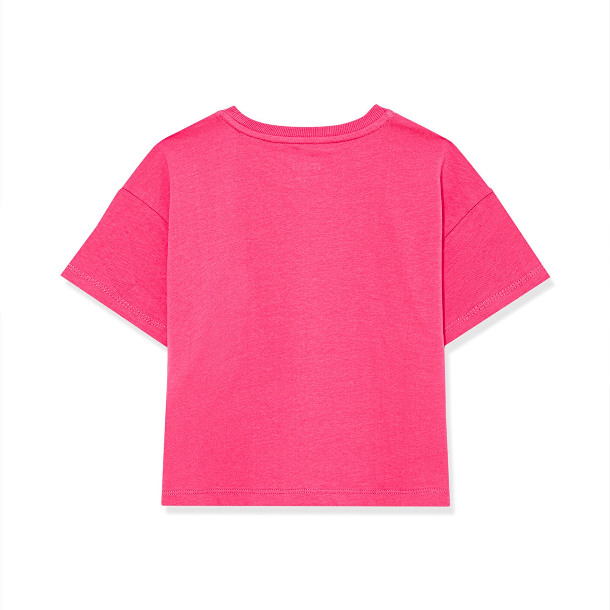 Mavi Mavi Logo Baskılı Pembe Crop Tişört Loose Fit / Bol Rahat Kesim 7610181-71111