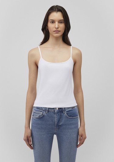  Mavi Beyaz Basic Atlet Fitted / Vücuda Oturan Kesim 1612378-620