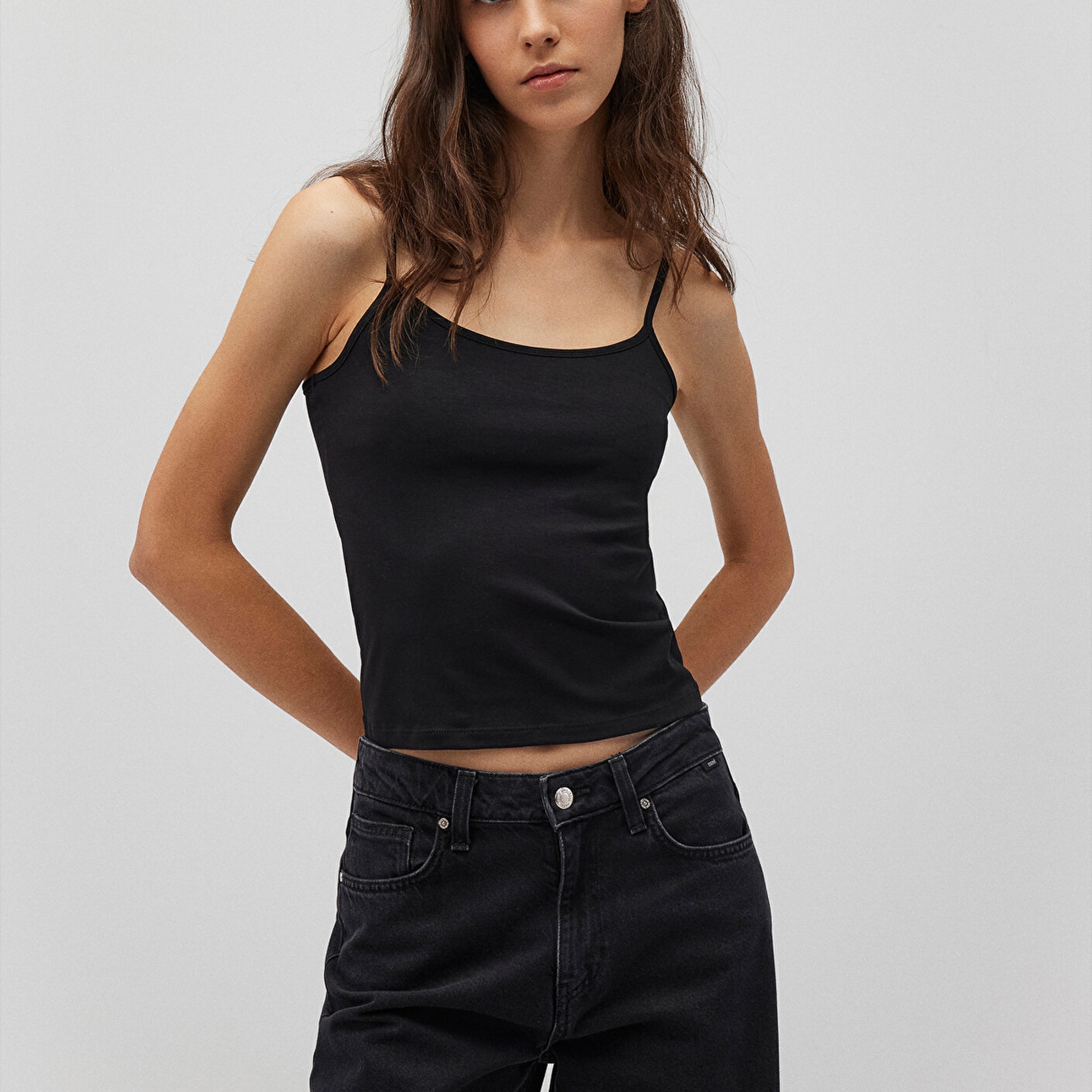 Mavi Siyah Basic Atlet Fitted / Vücuda Oturan Kesim 1612378-900