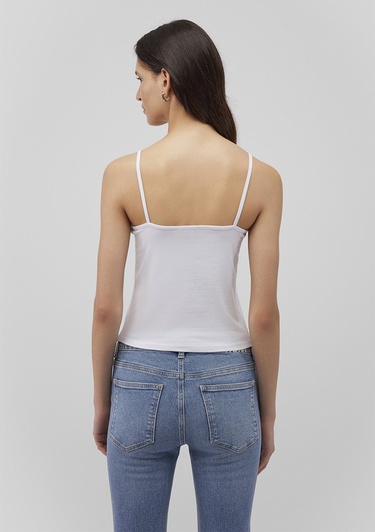  Mavi Beyaz Basic Atlet Fitted / Vücuda Oturan Kesim 1612378-620