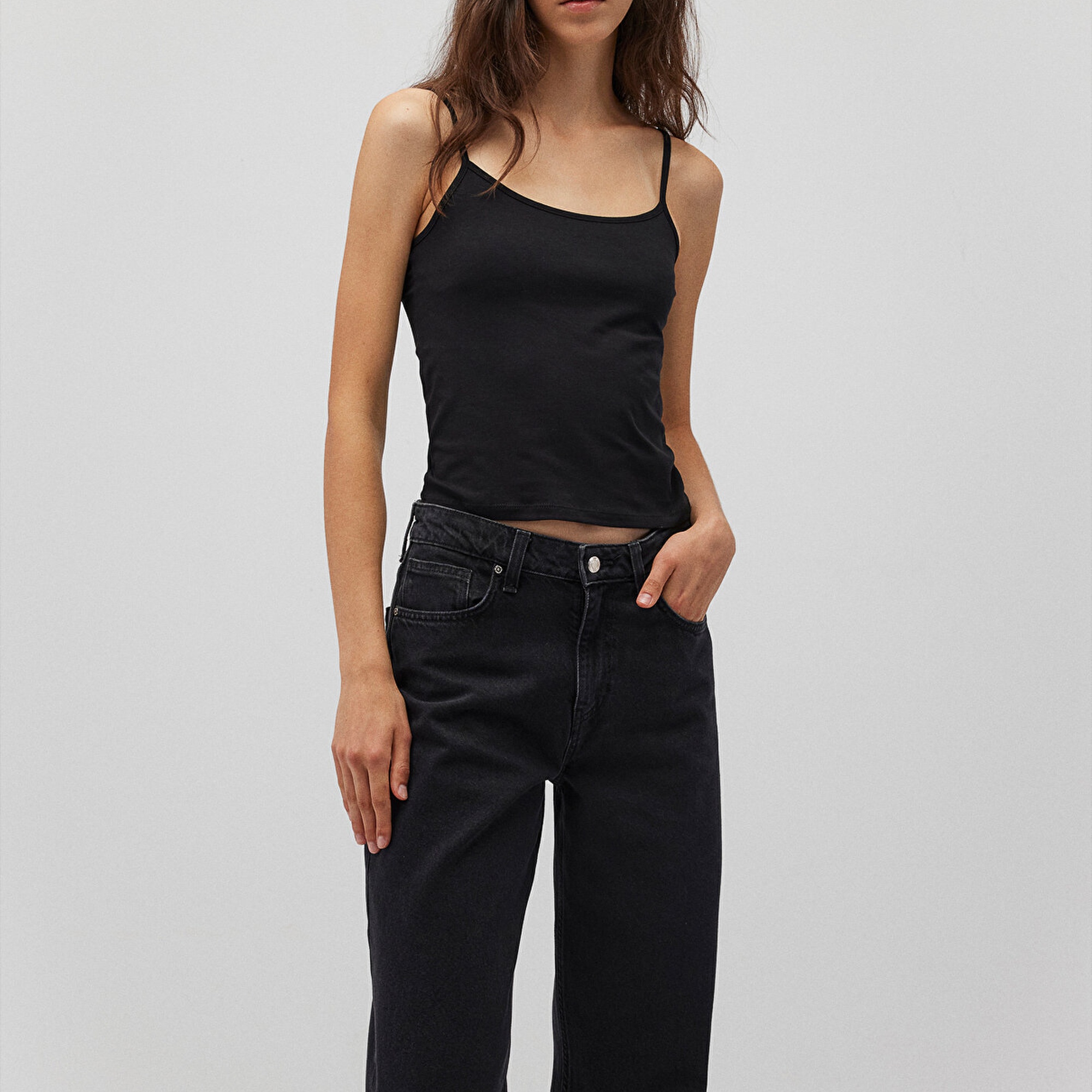 Mavi Siyah Basic Atlet Fitted / Vücuda Oturan Kesim 1612378-900