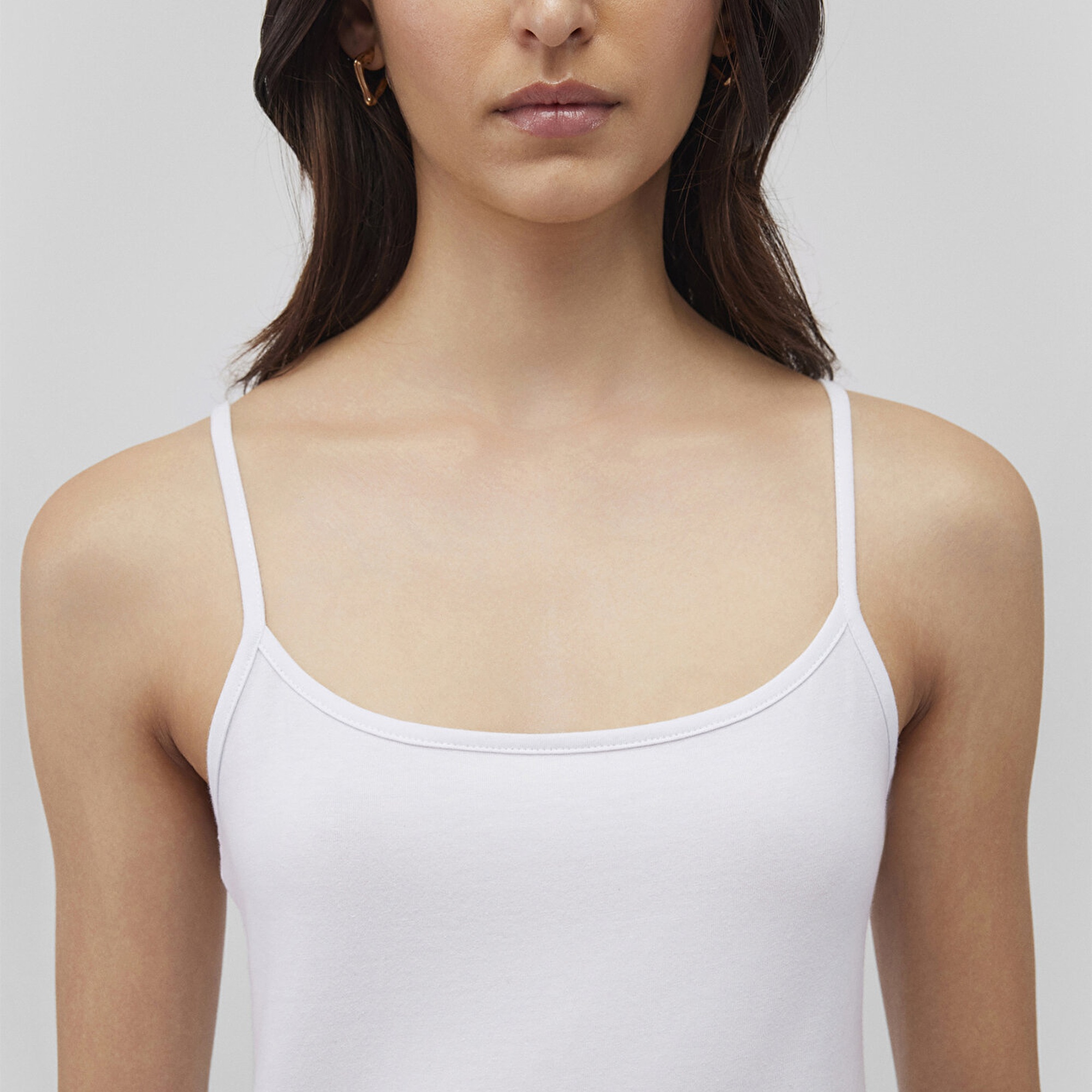 Mavi Beyaz Basic Atlet Fitted / Vücuda Oturan Kesim 1612378-620