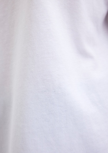  Mavi Smiley Originals Baskılı Beyaz Tişört Loose Fit / Bol Rahat Kesim 1612433-620