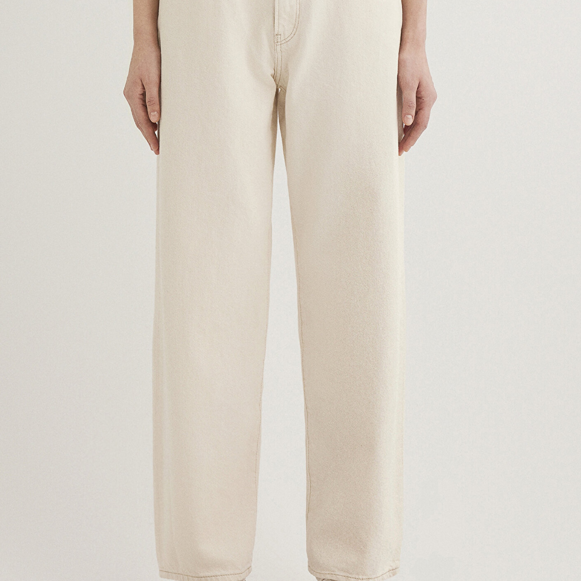 Mavi Leila Mavi Premium Krem Jean Pantolon 1010600-87058