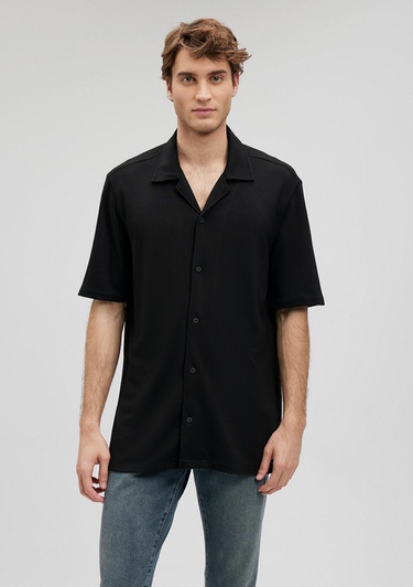  Mavi Siyah Gömlek Slim Fit / Dar Kesim 0210874-900