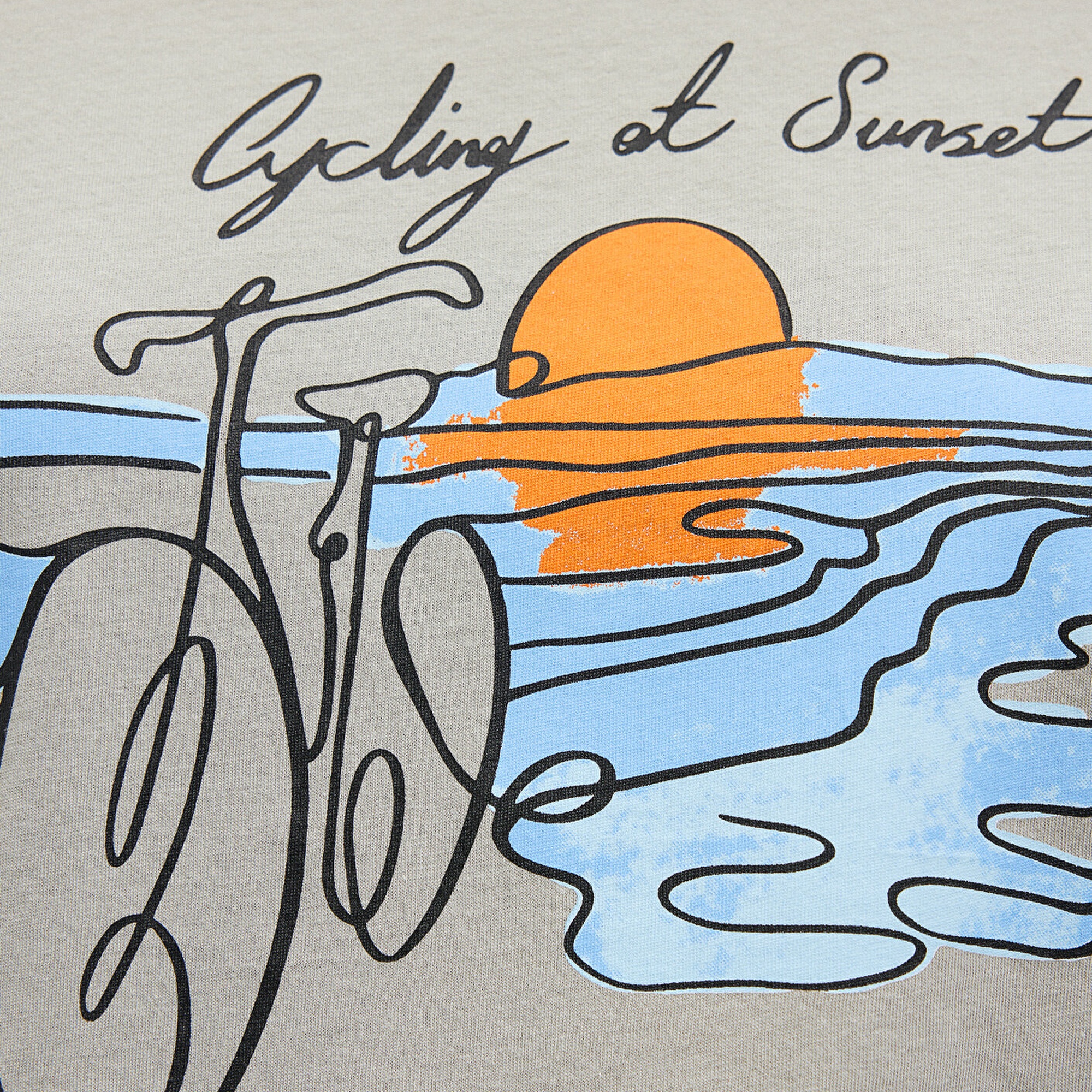 Mavi Bisiklet Baskılı Yeşil Tişört Slim Fit / Dar Kesim 1612397-70155