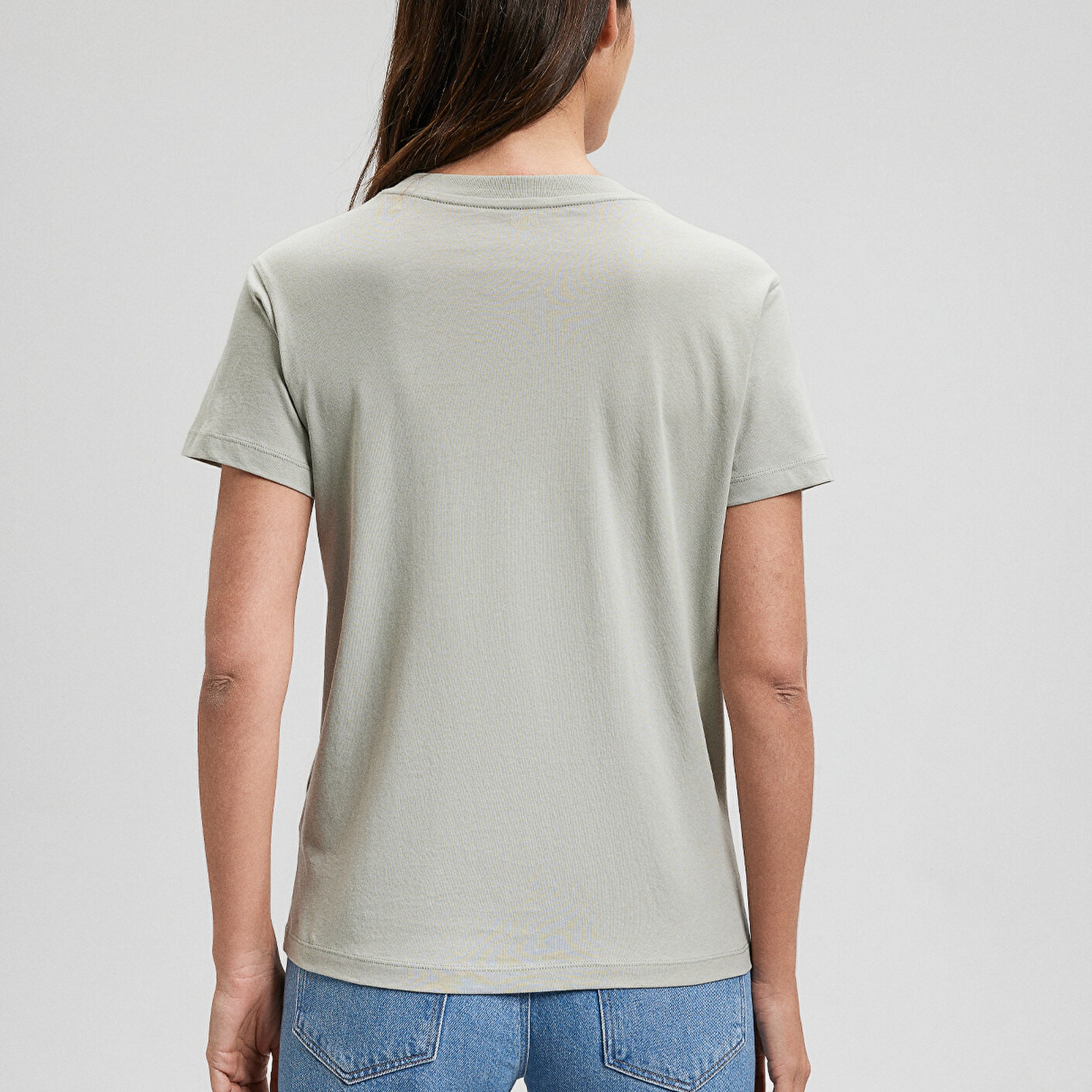 Mavi Bisiklet Baskılı Yeşil Tişört Slim Fit / Dar Kesim 1612397-70155