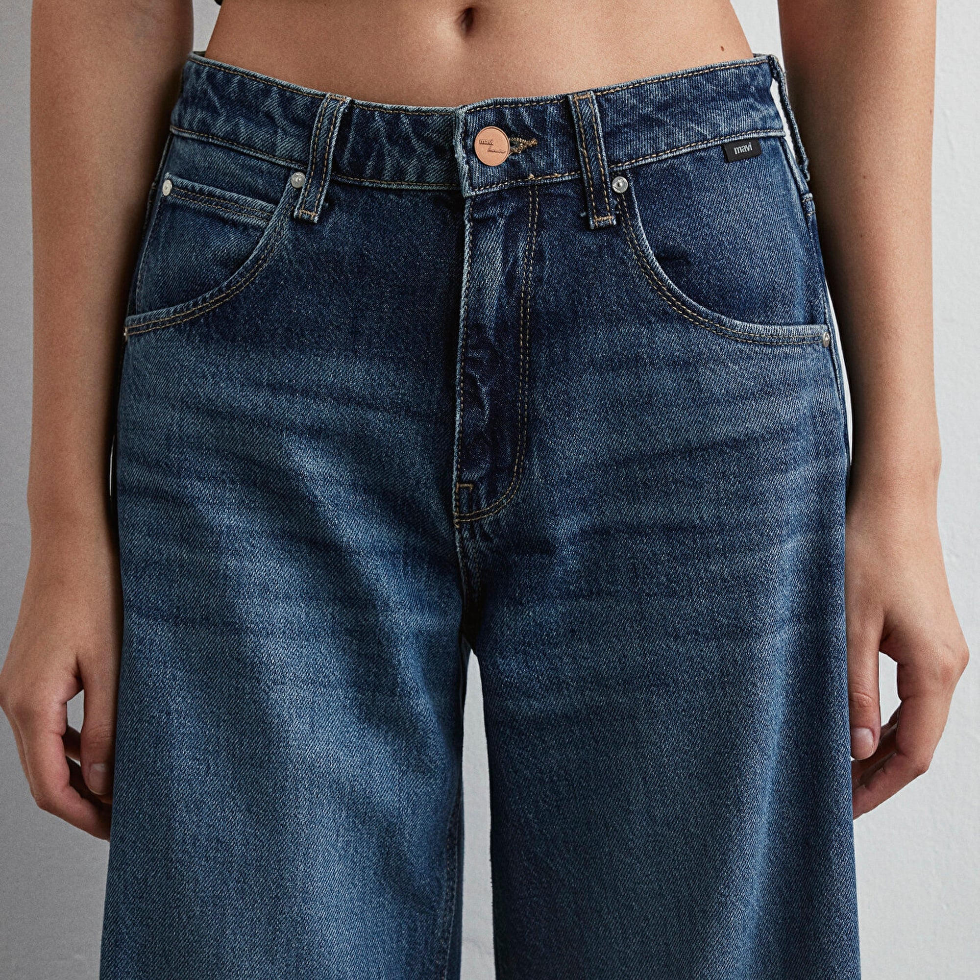 Mavi Siena Iconic Puslu Koyu Mavi  Jean Pantolon 1010763-87748