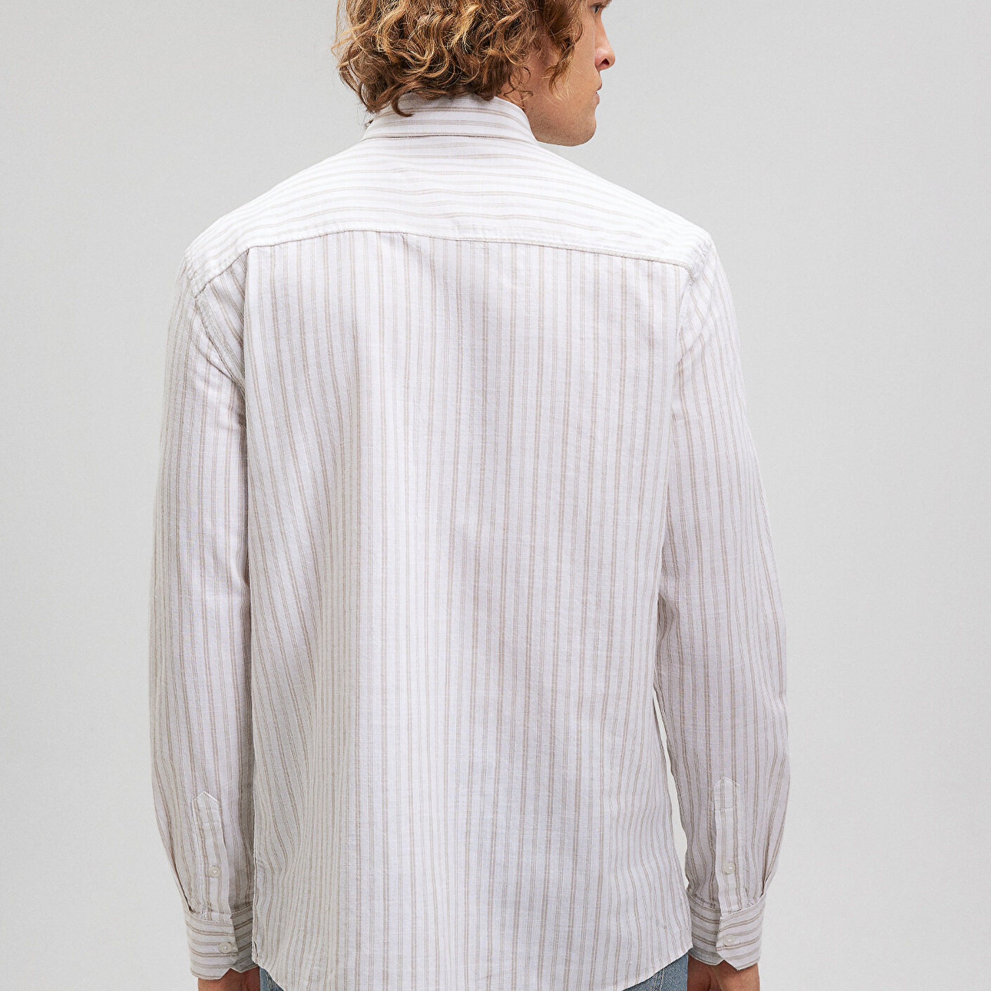 Mavi Çizgili Gömlek  8811054-87831