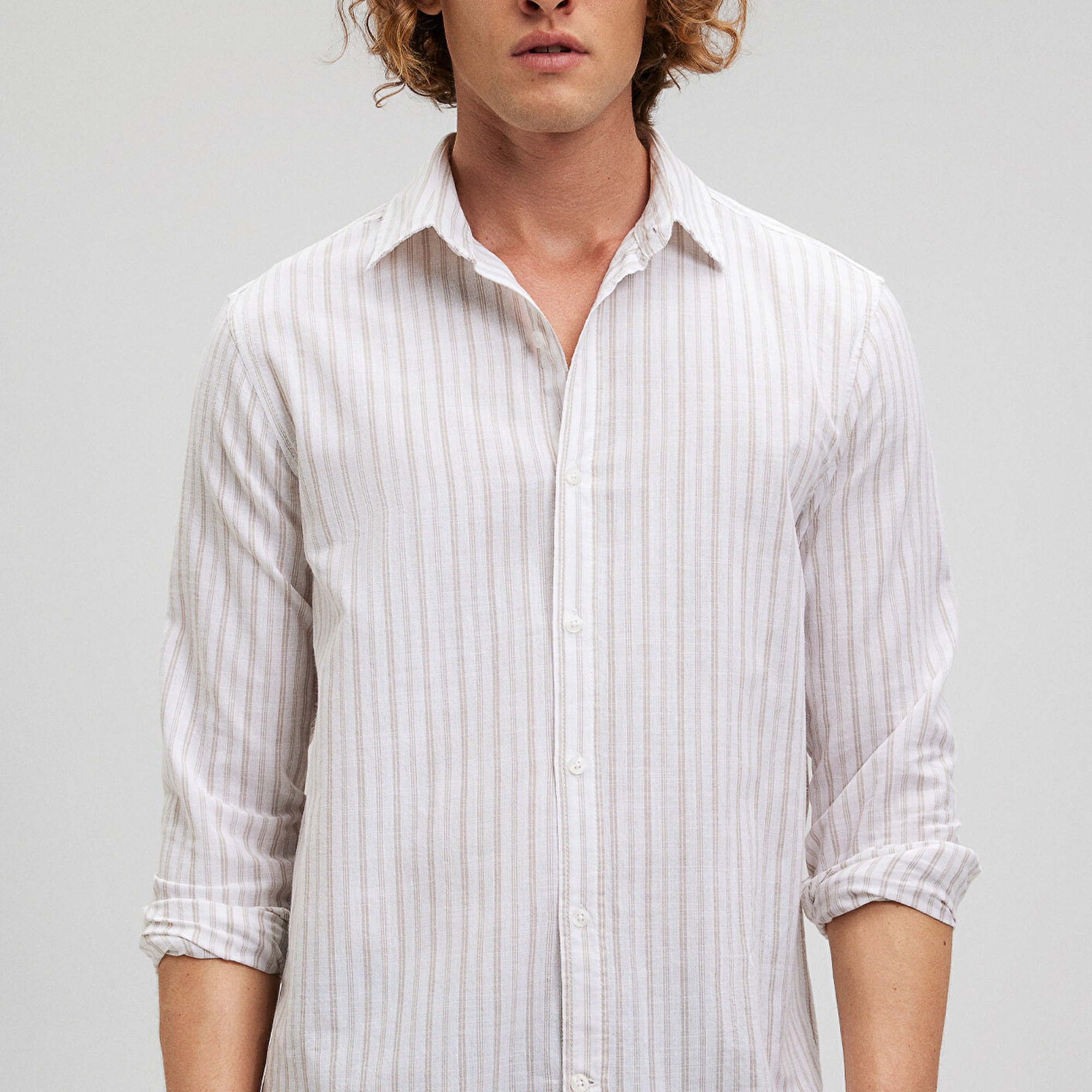 Mavi Çizgili Gömlek  8811054-87831