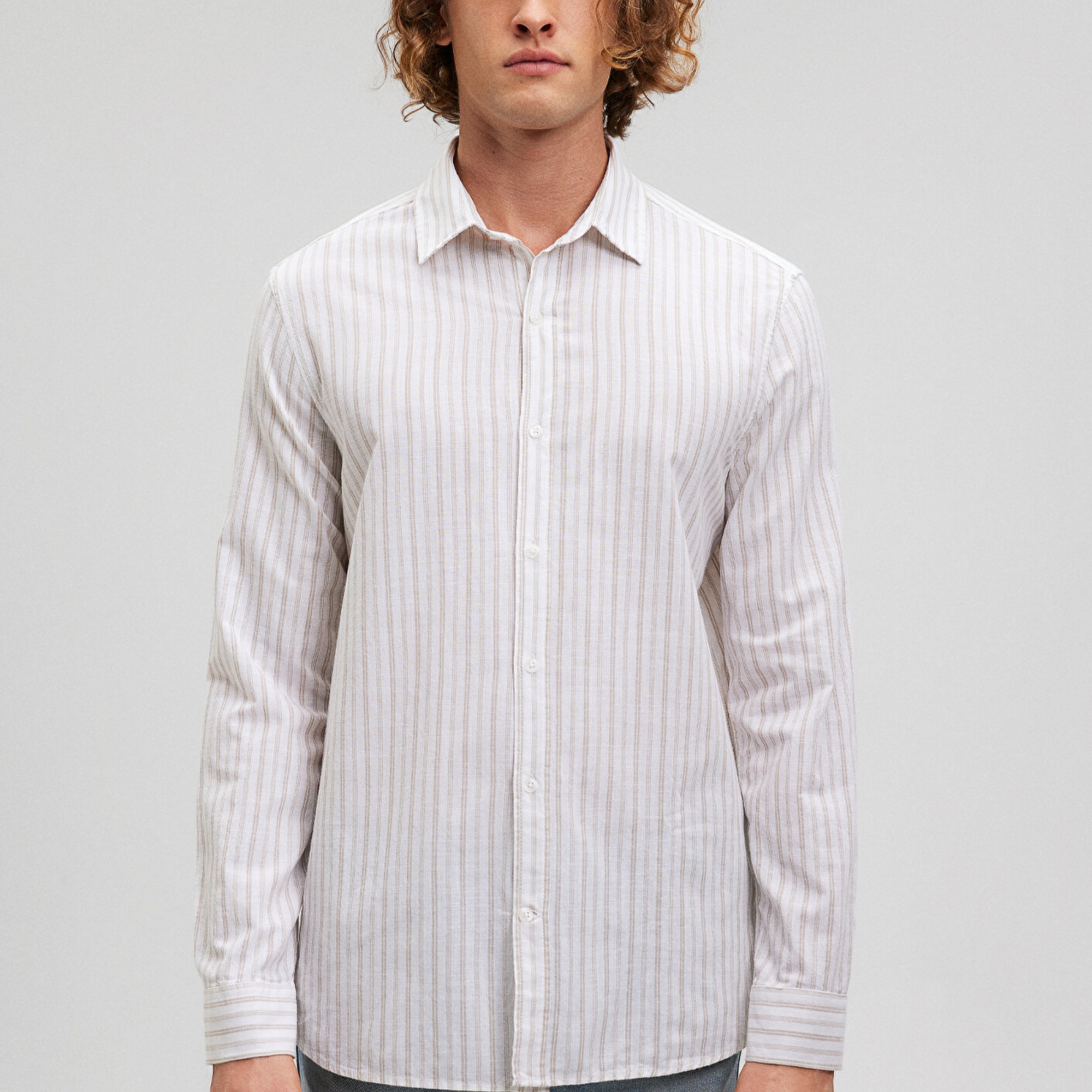 Mavi Çizgili Gömlek  8811054-87831