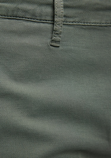  Mavi Keten Karışımlı Yeşil Chino Şort 0436187704