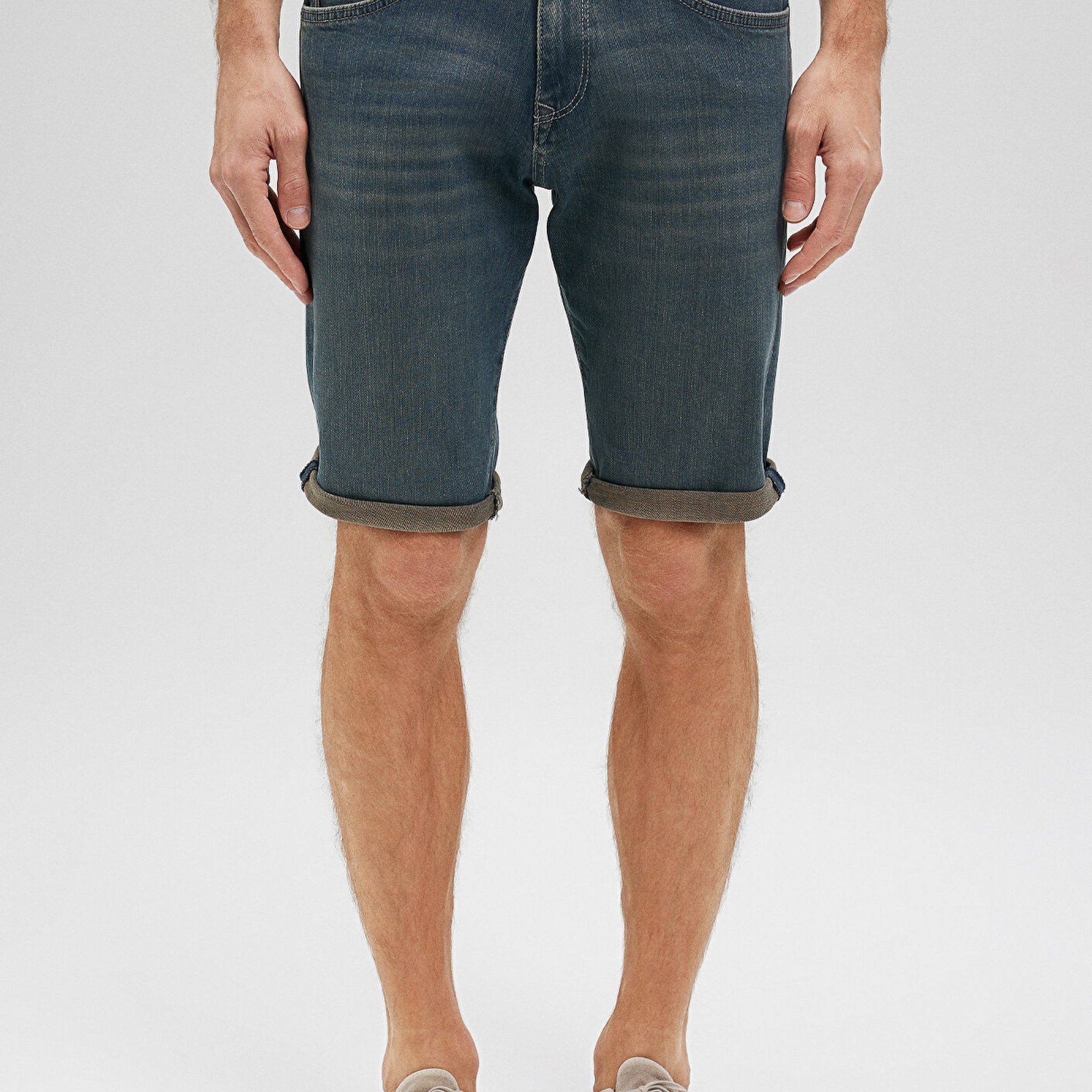 Mavi Tim Mavi Black Puslu Mavi Jean Şort 0428487151