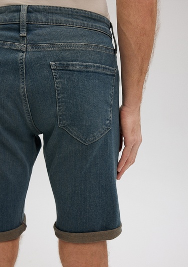  Mavi Tim Mavi Black Puslu Mavi Jean Şort 0428487151