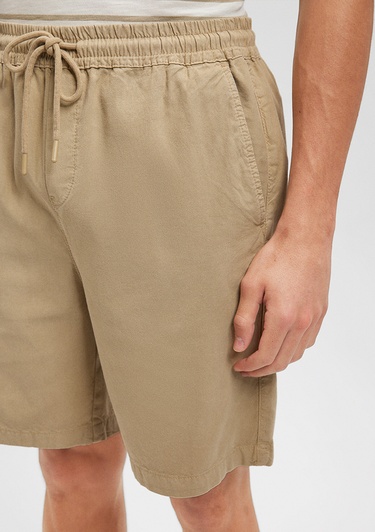  Mavi TENCEL TM Lyocell Kahverengi Şort 0410010-70203