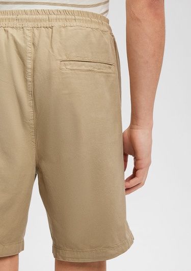  Mavi TENCEL TM Lyocell Kahverengi Şort 0410010-70203