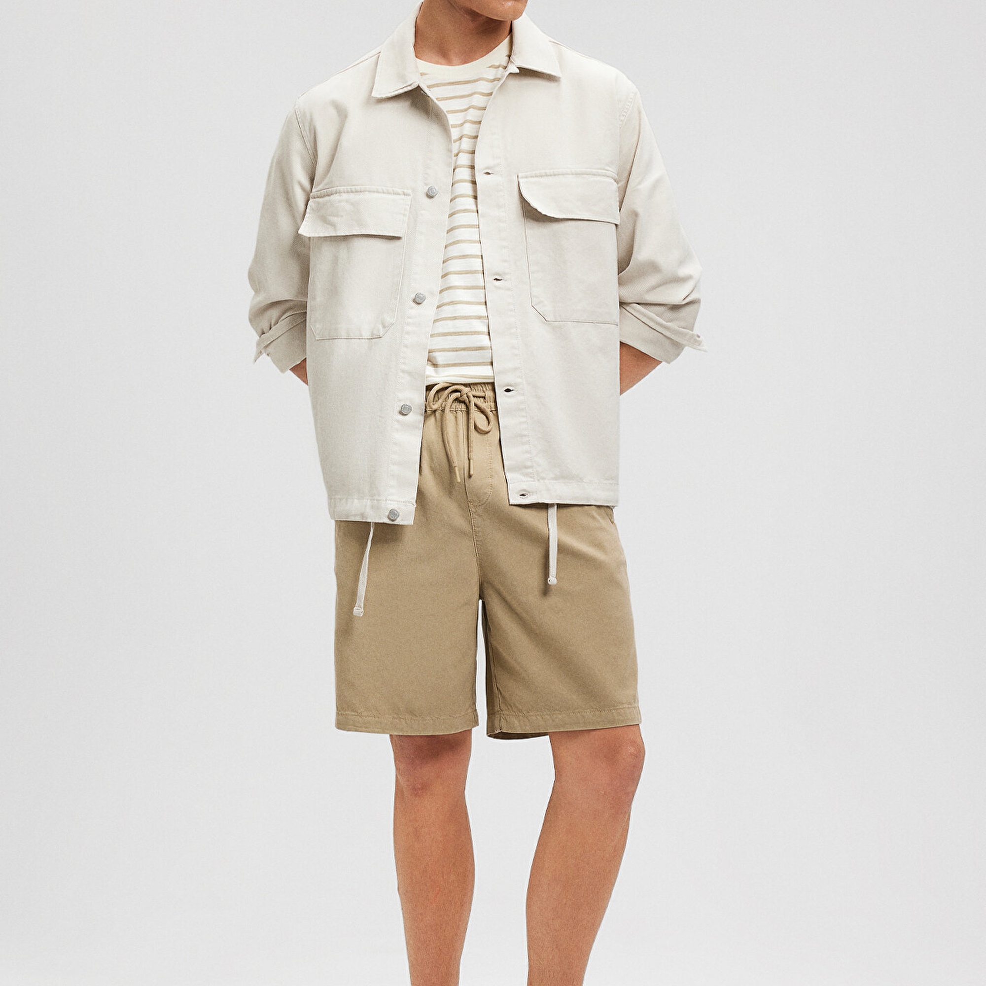 Mavi TENCEL TM Lyocell Kahverengi Şort 0410010-70203