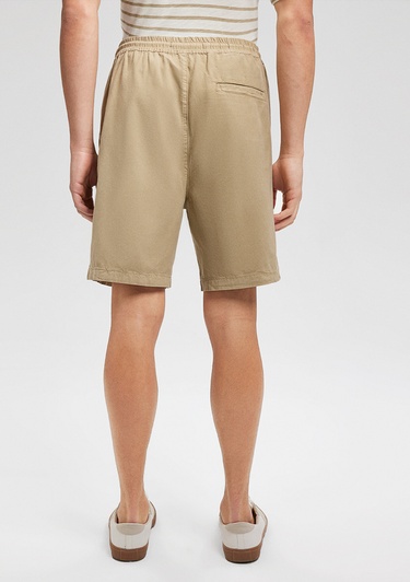  Mavi TENCEL TM Lyocell Kahverengi Şort 0410010-70203
