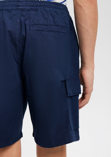  Mavi Lacivert Kargo Şort 0410196-70497