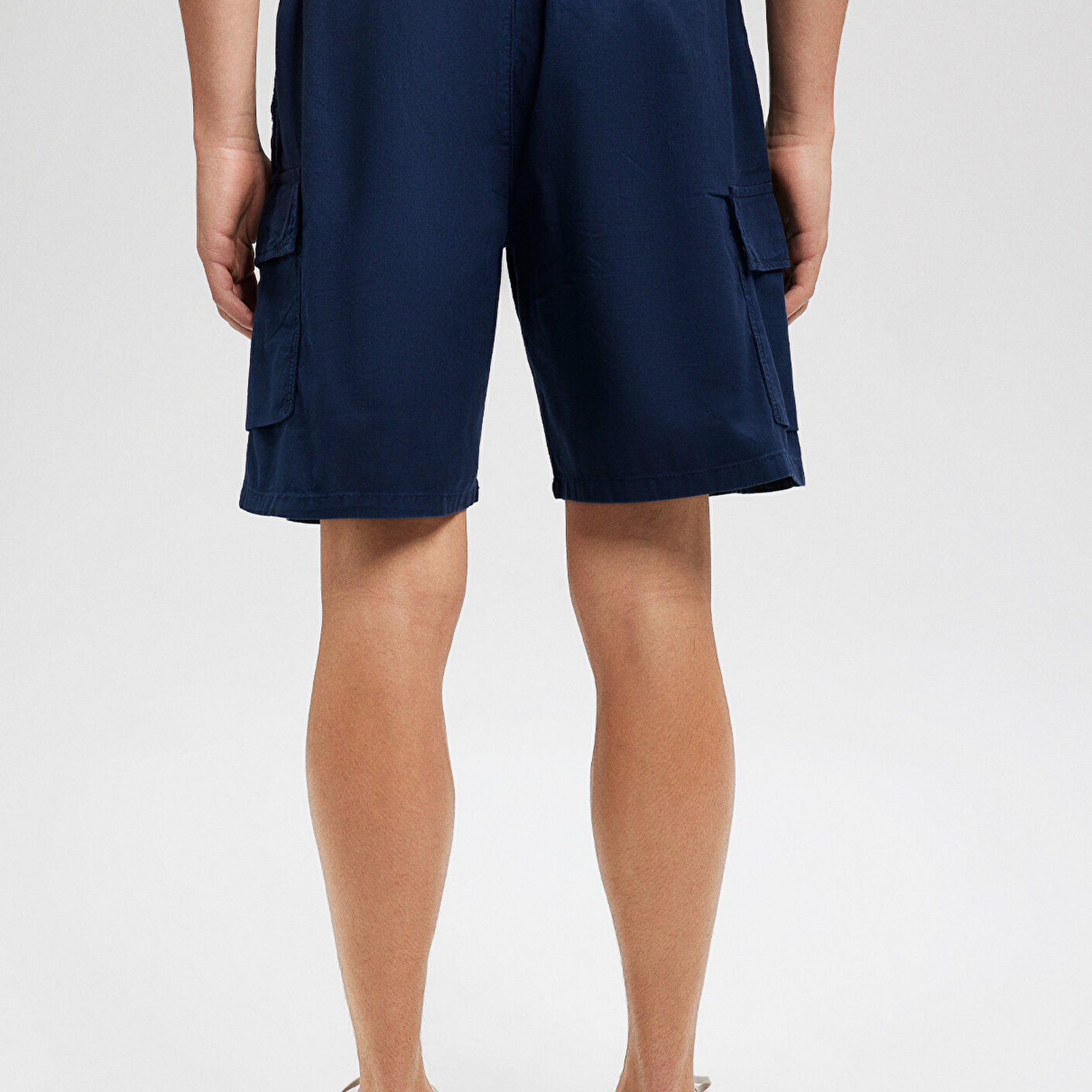 Mavi Lacivert Kargo Şort 0410196-70497