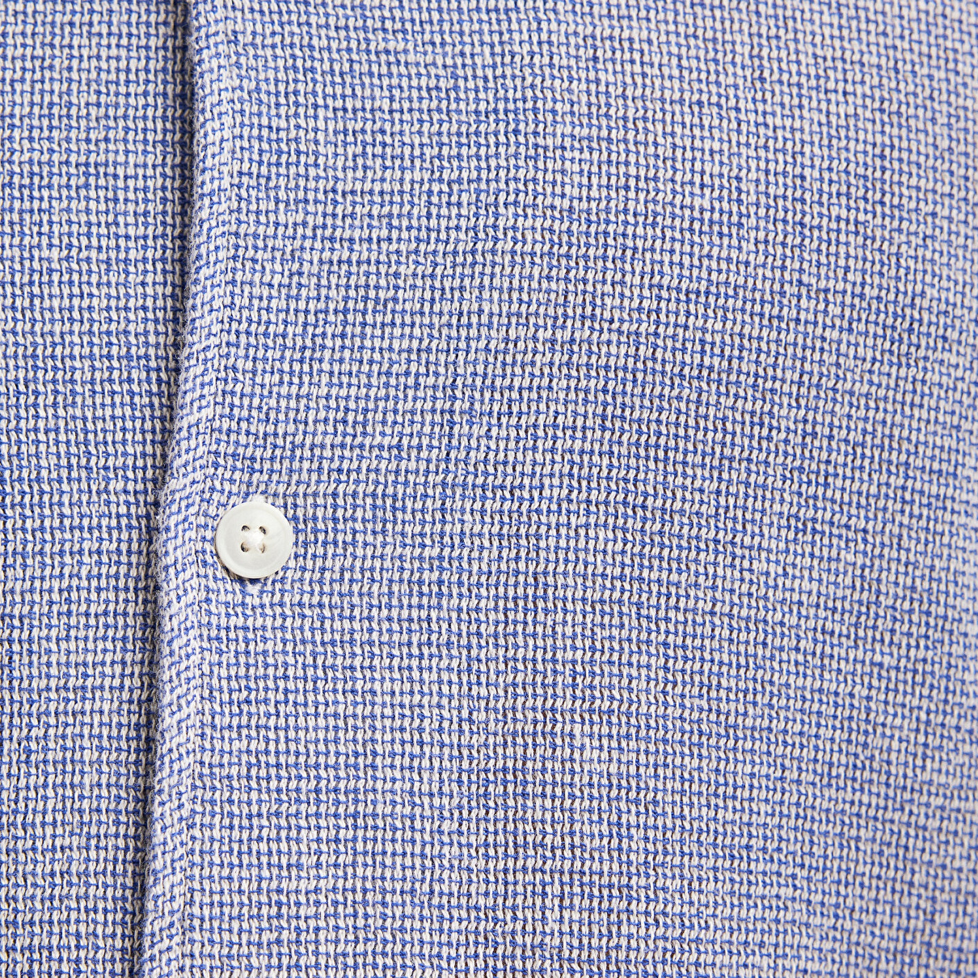 Mavi Dokulu Mavi Gömlek Regular Fit / Normal Kesim 0210828-70907