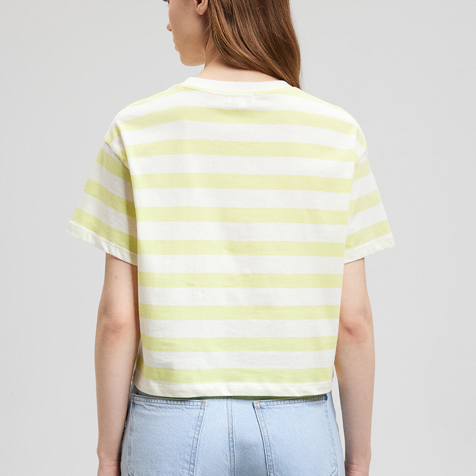 Mavi Çizgili Basic Tişört Regular Fit / Normal Kesim 1610199-86688