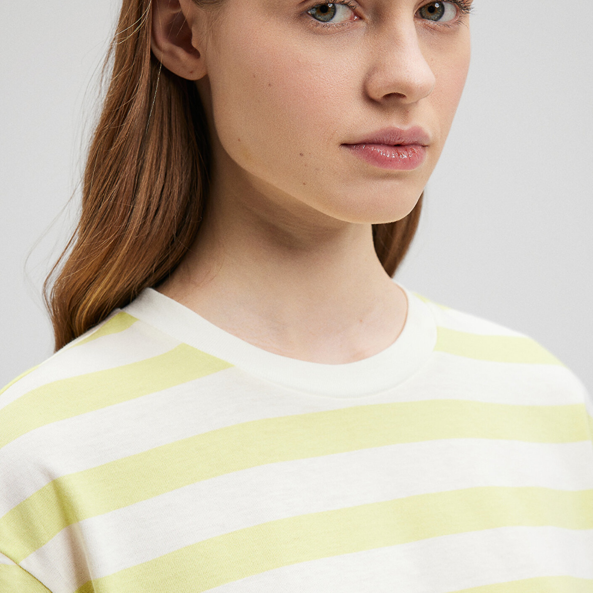 Mavi Çizgili Basic Tişört Regular Fit / Normal Kesim 1610199-86688