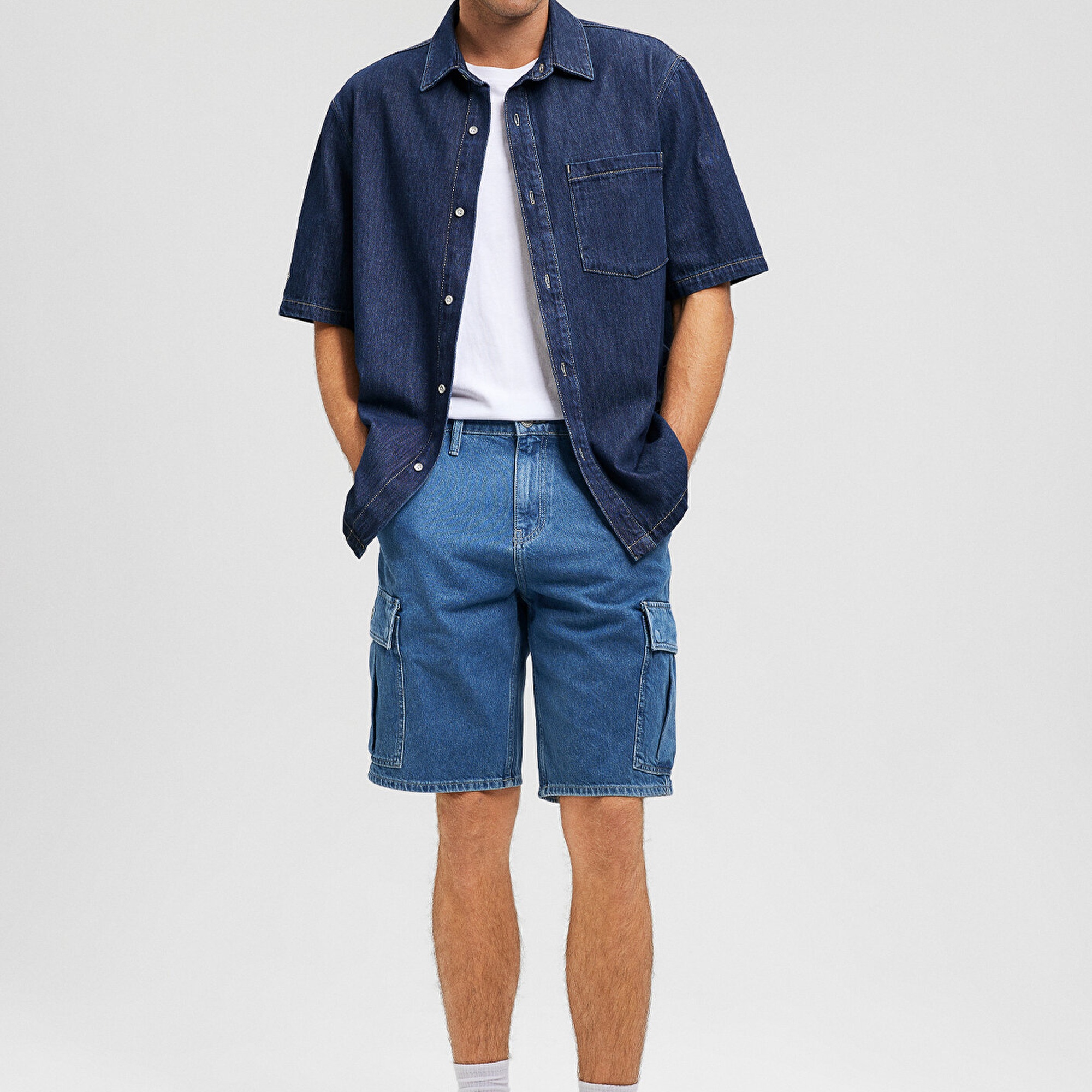 Mavi Hamburg MV91 Street İndigo Mavisi Jean Şort 0410681-87150