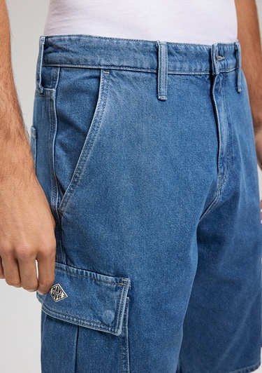  Mavi Hamburg MV91 Street İndigo Mavisi Jean Şort 0410681-87150