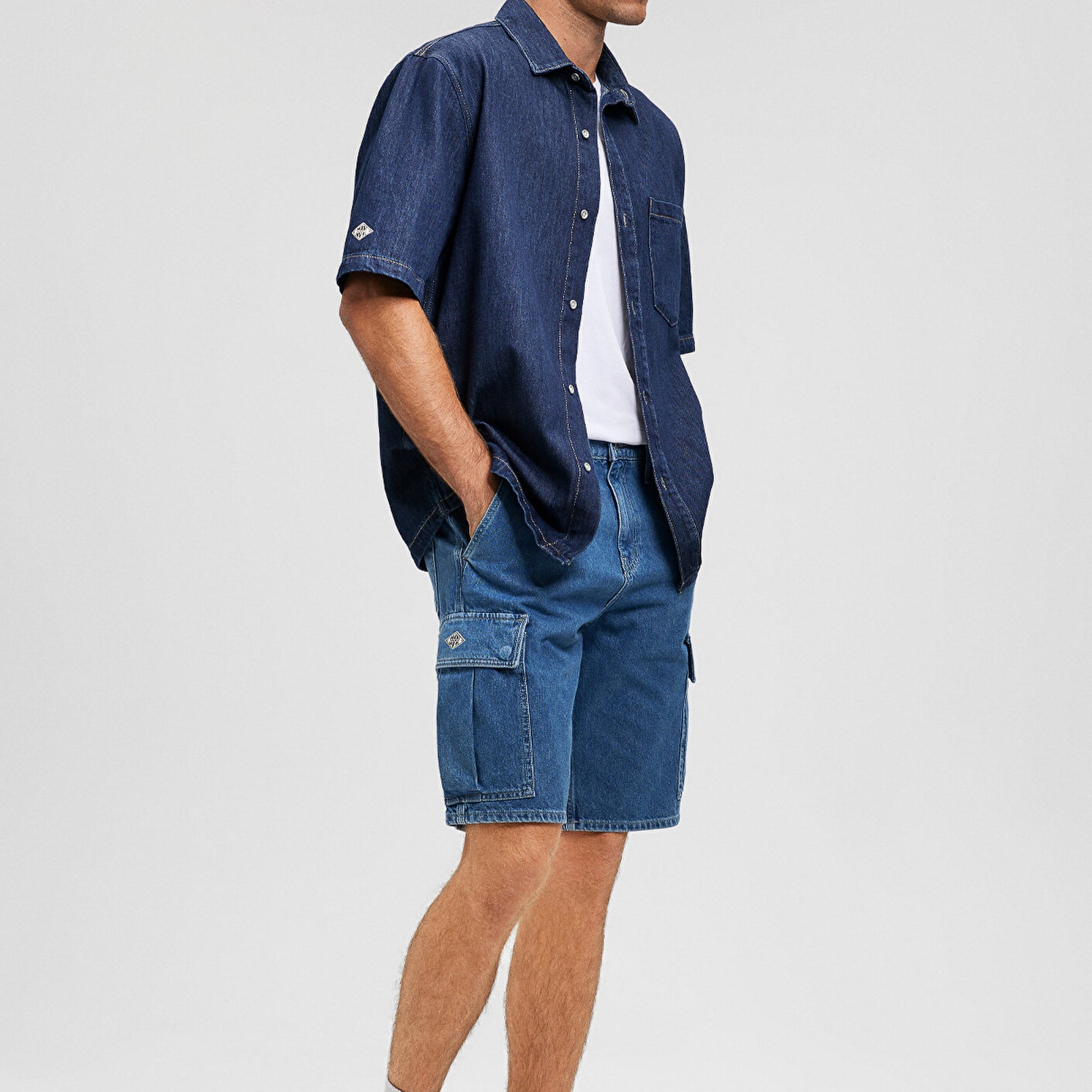 Mavi Hamburg MV91 Street İndigo Mavisi Jean Şort 0410681-87150