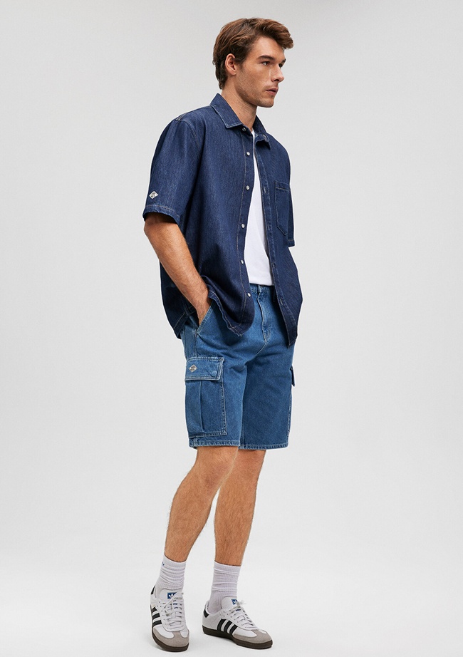  Mavi Hamburg MV91 Street İndigo Mavisi Jean Şort 0410681-87150