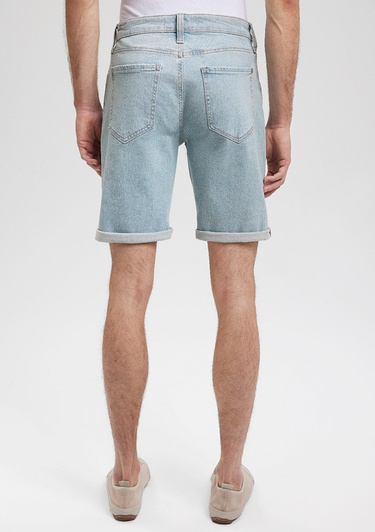  Mavi Brian Steet Puslu Açık Mavi Jean Şort 0418487144