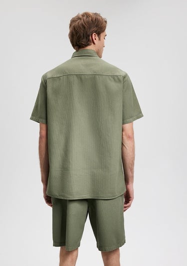  Mavi Yeşil Gömlek Regular Fit / Normal Kesim 0210839-71561