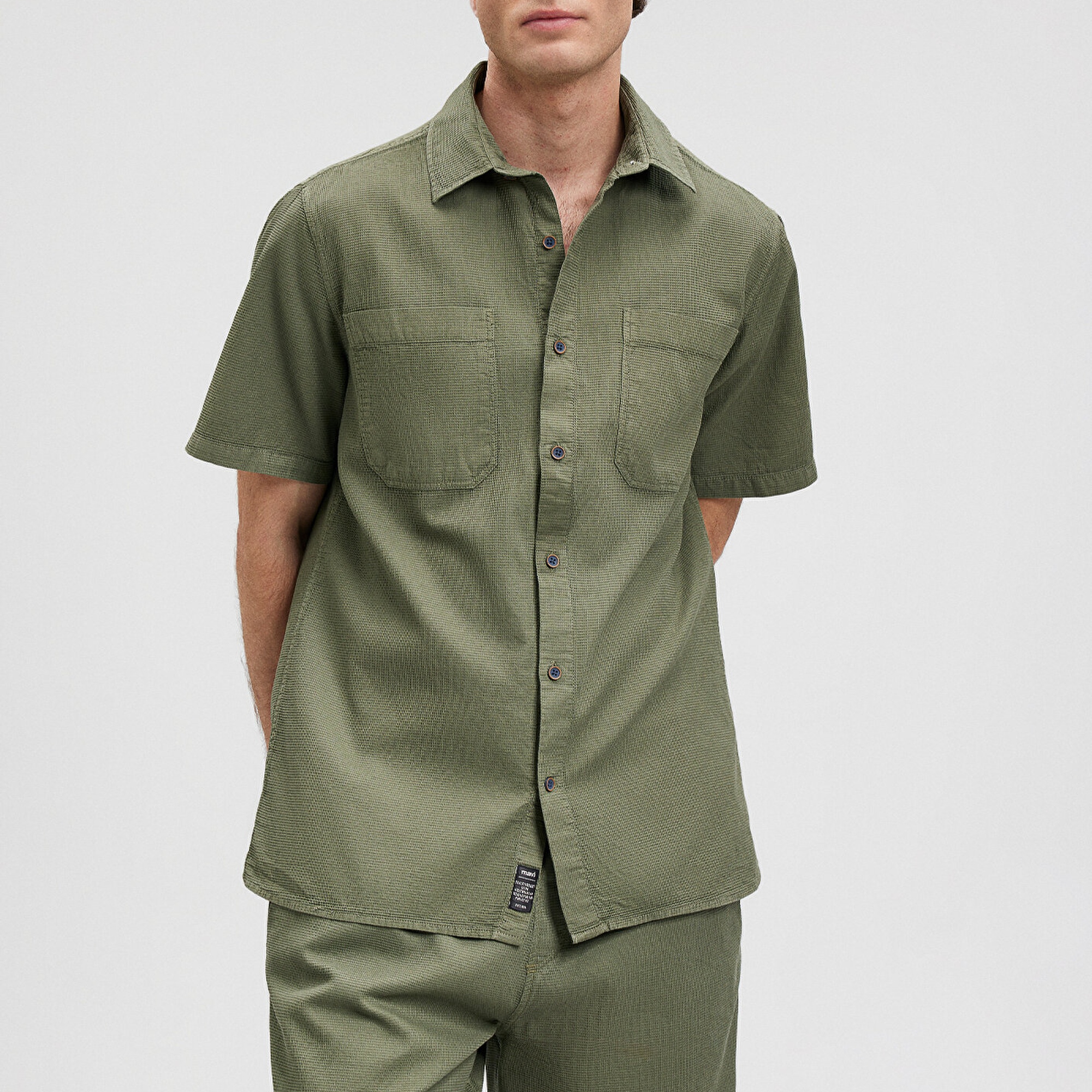 Mavi Yeşil Gömlek Regular Fit / Normal Kesim 0210839-71561