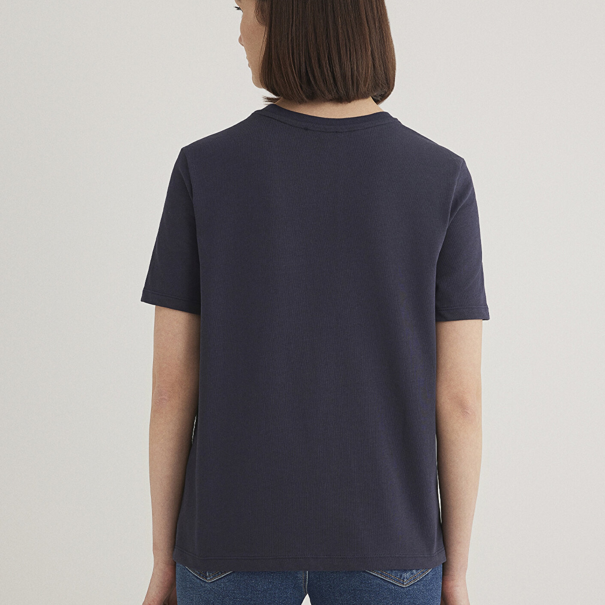 Mavi Bisiklet Yaka Lacivert Basic Tişört Regular Fit / Normal Kesim 1612699-85315