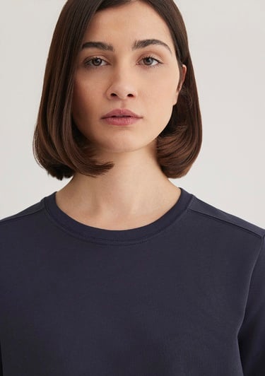  Mavi Bisiklet Yaka Lacivert Basic Tişört Regular Fit / Normal Kesim 1612699-85315