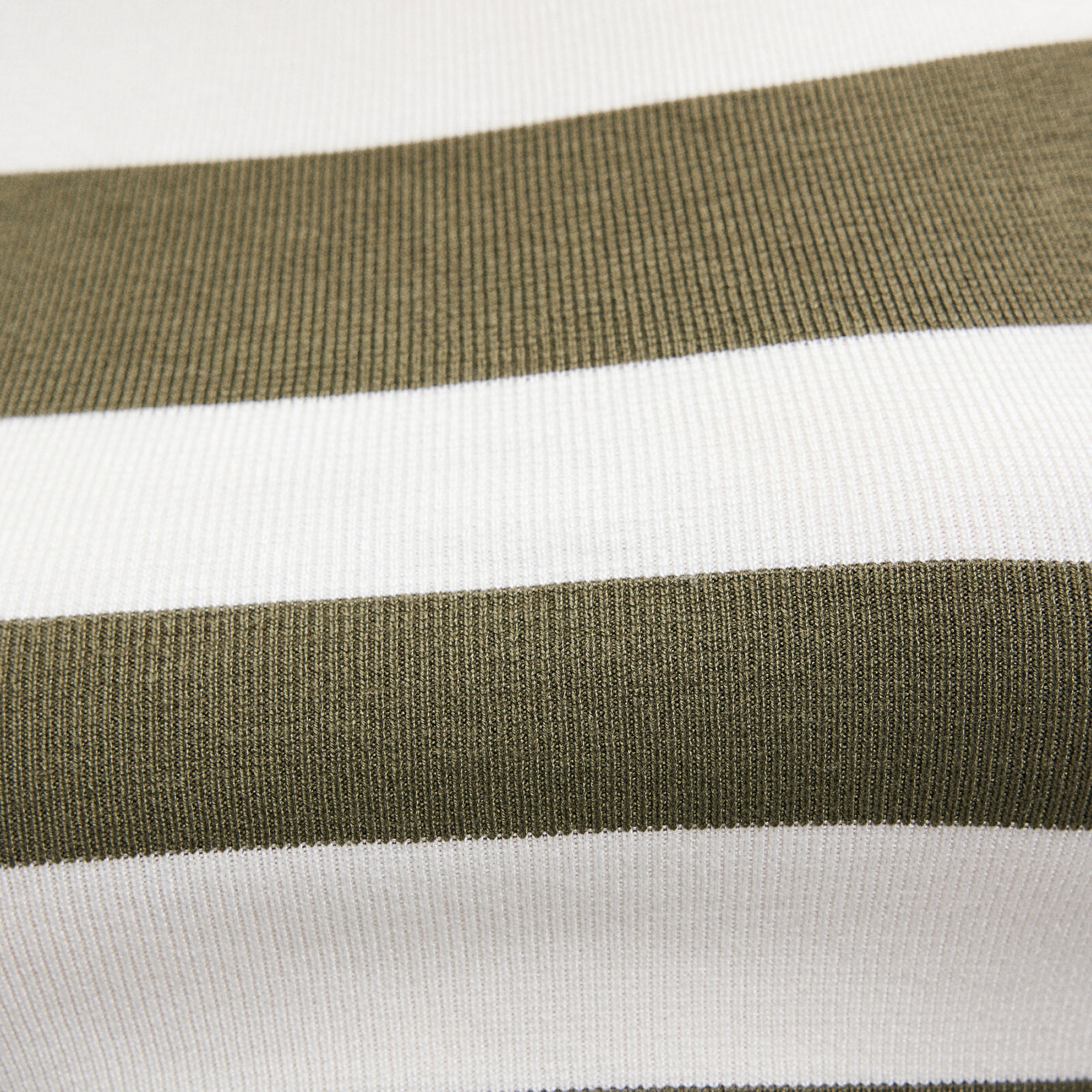 Mavi Çizgili Crop Triko Top Fitted / Vücuda Oturan Kesim 1710098-87120