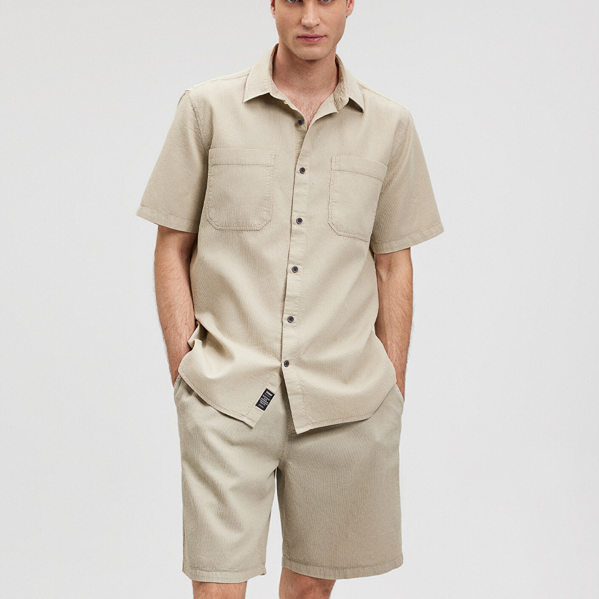 Mavi Kahverengi Gömlek Regular Fit / Normal Kesim 0210839-70322