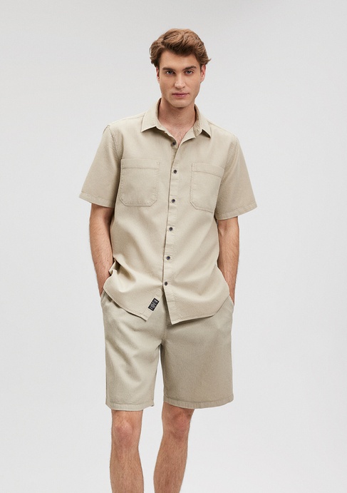  Mavi Kahverengi Gömlek Regular Fit / Normal Kesim 0210839-70322