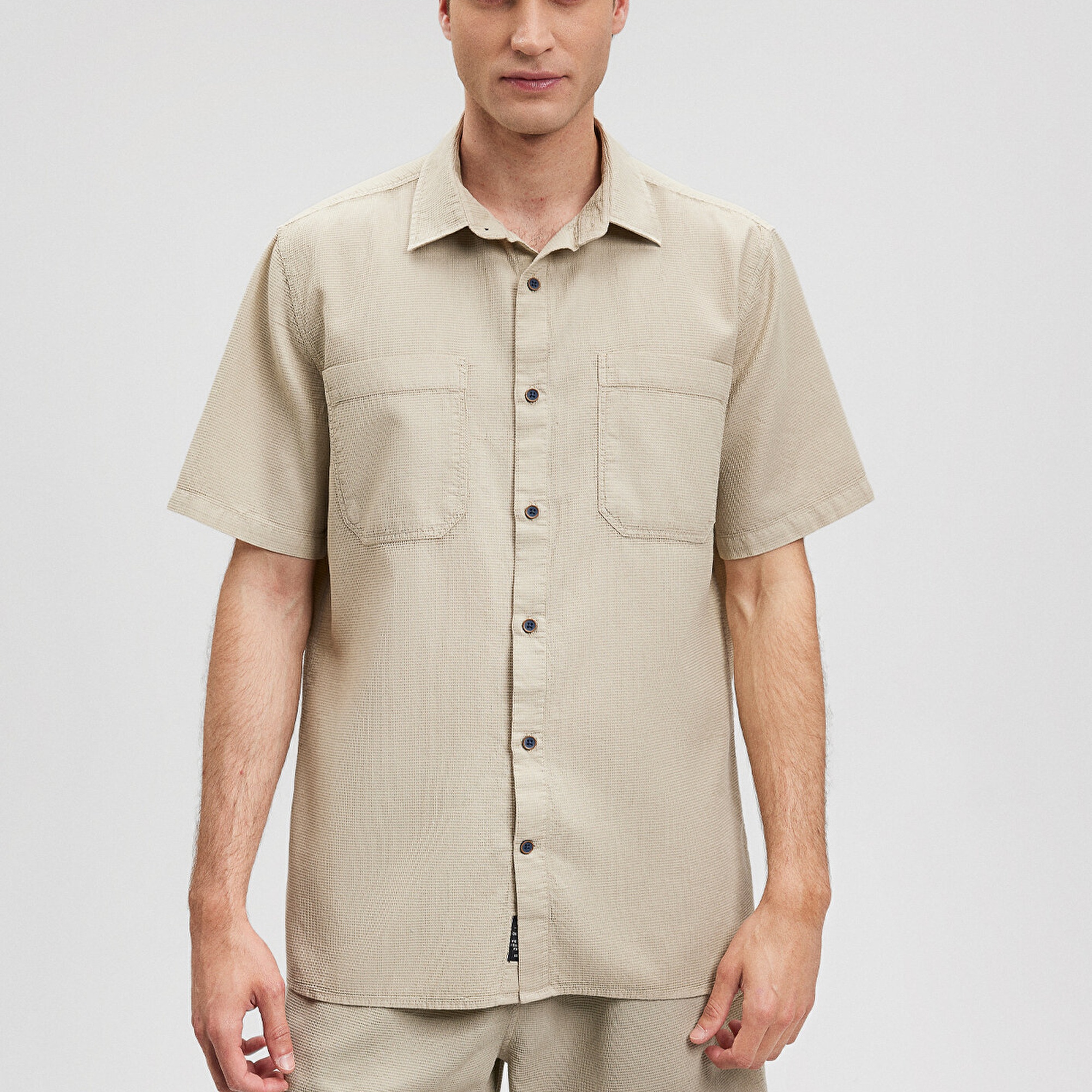 Mavi Kahverengi Gömlek Regular Fit / Normal Kesim 0210839-70322