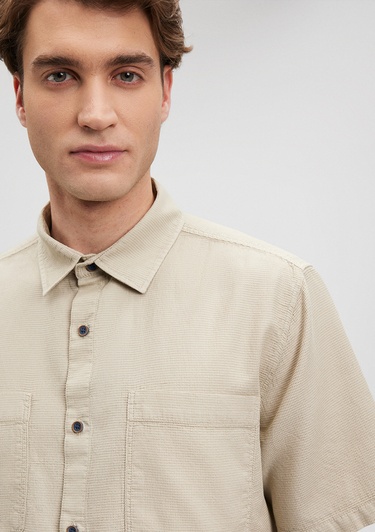  Mavi Kahverengi Gömlek Regular Fit / Normal Kesim 0210839-70322